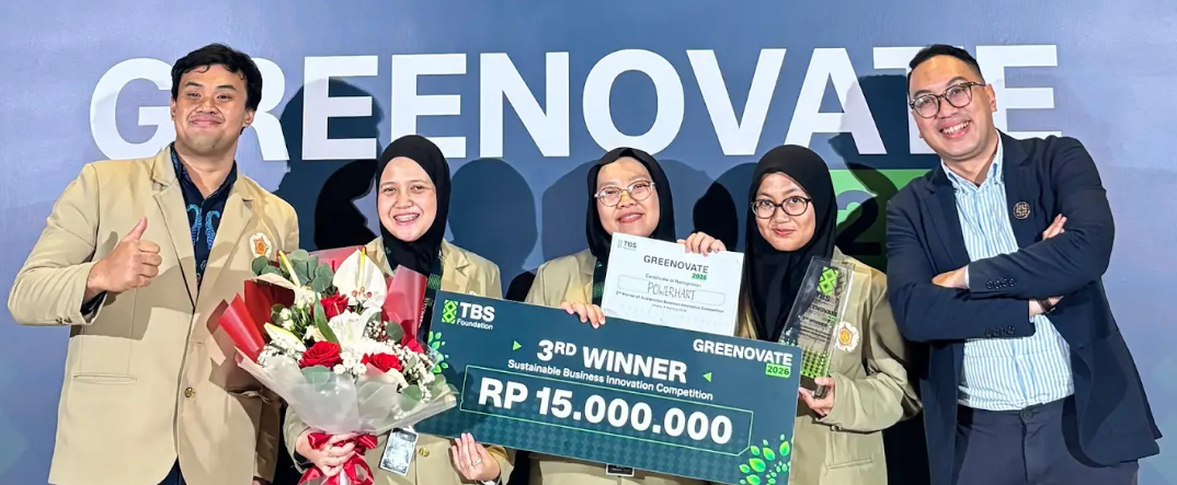 Juara Greenovate 2026, Tim UGM Kembangkan Limbah TKKS Menjadi Material Elektroda Inovatif